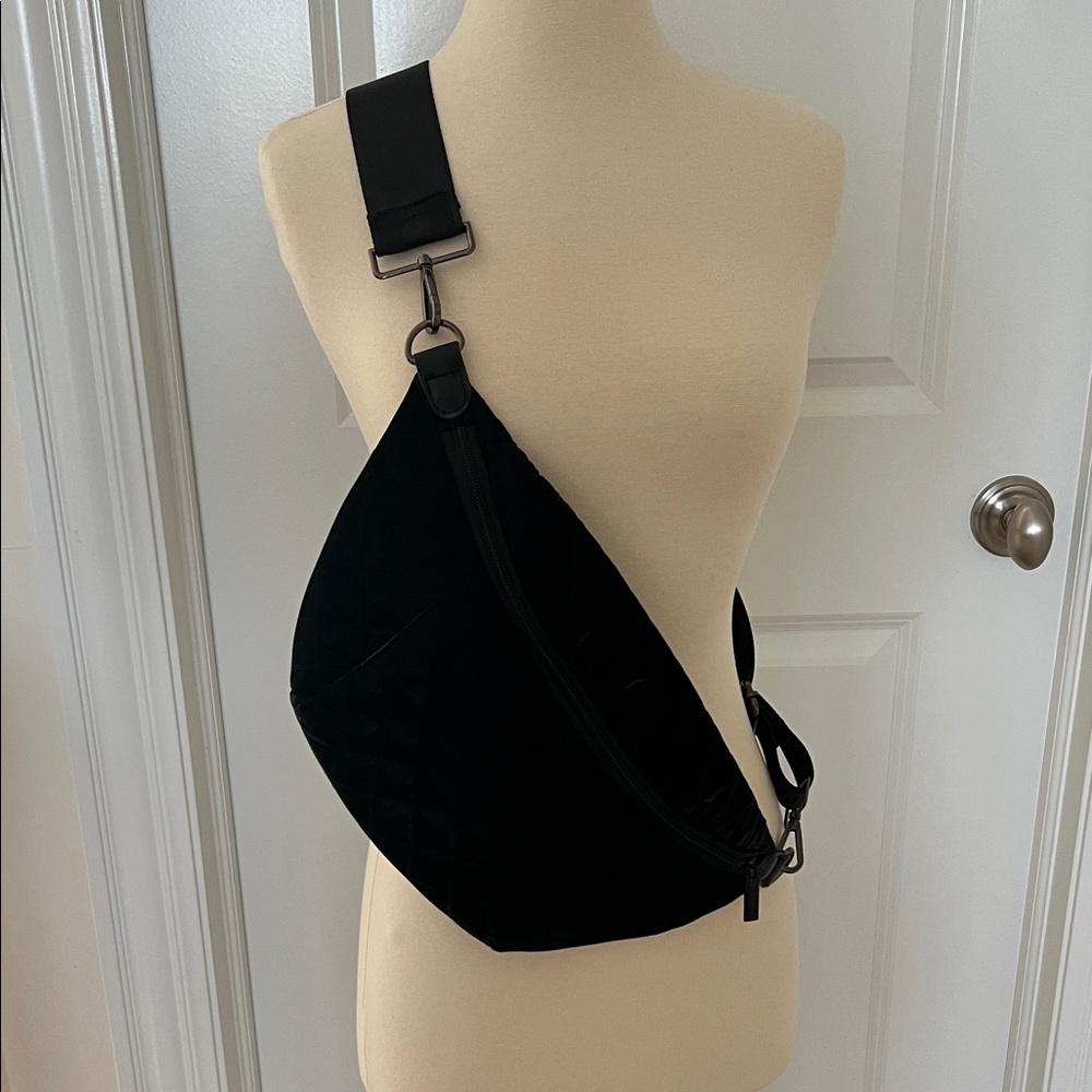 Black Quilted Crossbody Bag